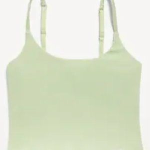 Soft Limon Lime Green Rib-Knit Brami Top